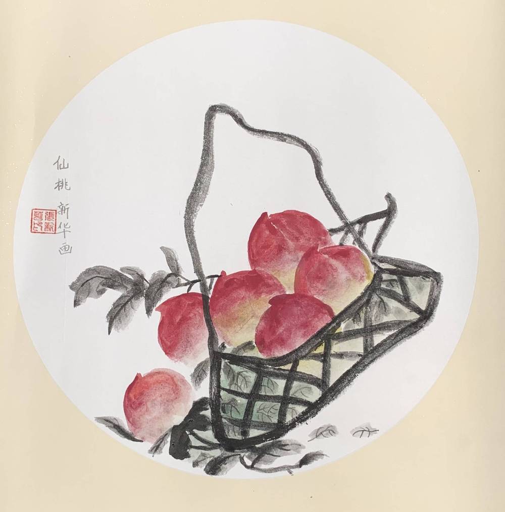 CHINESE INK PAINTING OF FRUIT